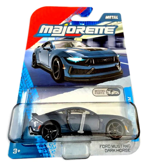 Ford Mustang Dark Horse (Grey) – Majorette Showroom Moving Parts Edition