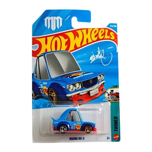 Mazda RX-3 (Tooned-Blue) – Hot Wheels Imported by Mattel
