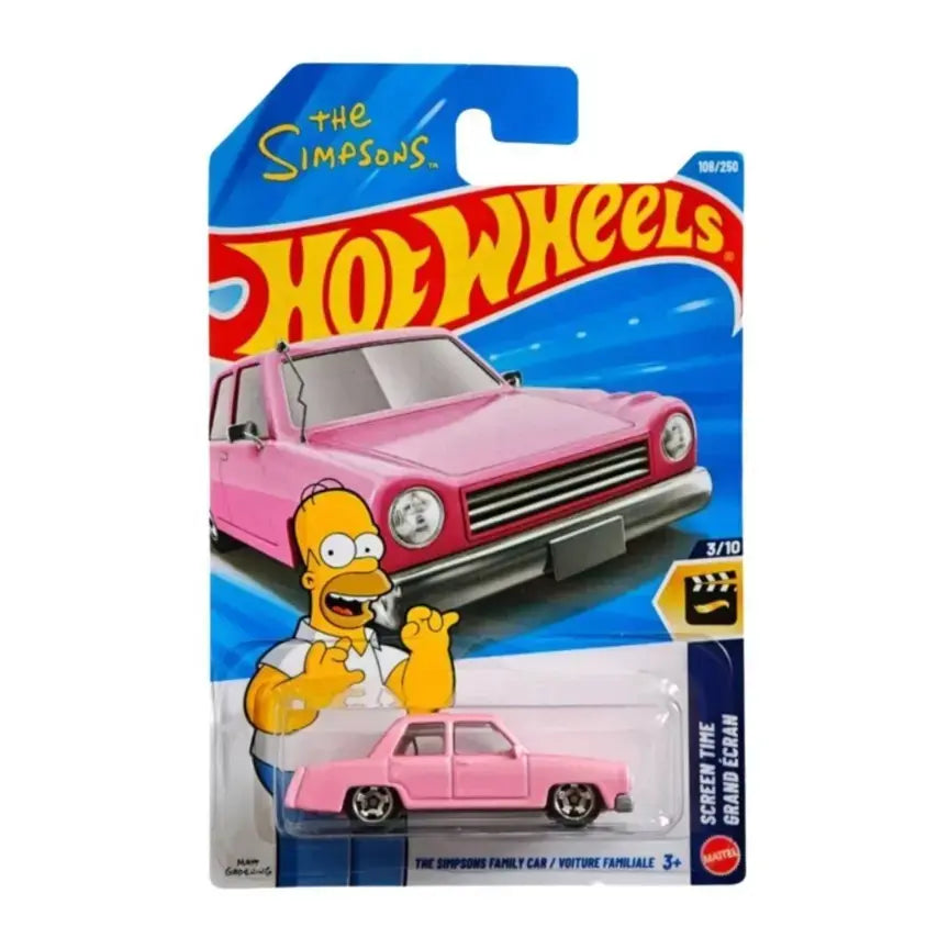 The Simpsons Family Car / Voiture Familiale (Pink) – Hot Wheels Imported by Mattel - Prithvi Enterprises