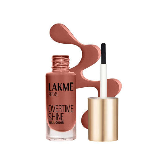 Lakme 9 to 5 Primer Gloss Nail Paint (Brown Latte) : 6 ml