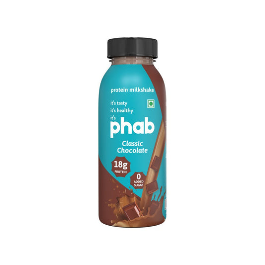 Phab 18g Protein Milkshake - Classic Chocolate (No Added Sugar) : 200 ml