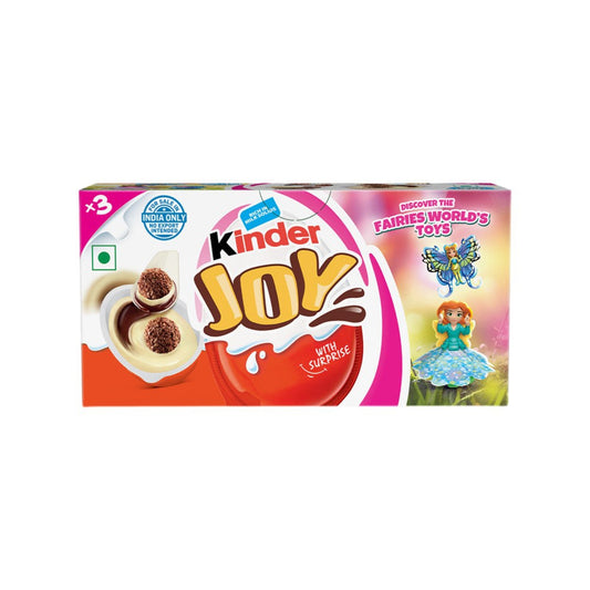 Kinder Joy Shaped Chocolate Pack (Pink Edition) : 1 pack (3 x 20 g)