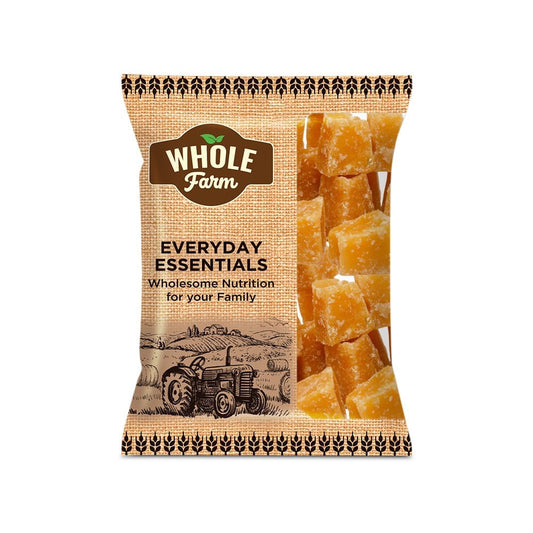 Whole Farm Premium Jaggery Cubes / Burfi Gud : 500 g