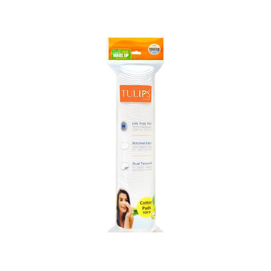 Tulips Cotton Pads : 1 pack (100 pieces)