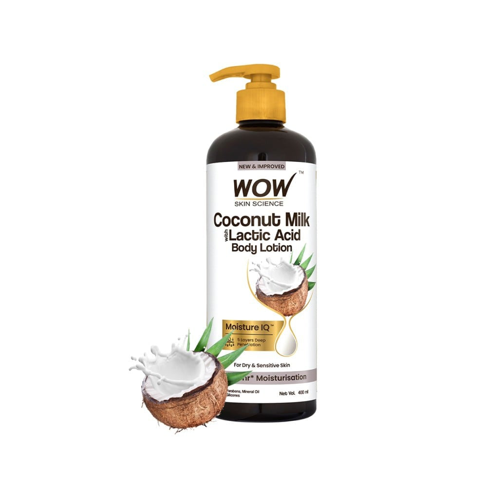 Wow Skin Science Coconut Milk with Lactic Acid Body Lotion : 400 ml
