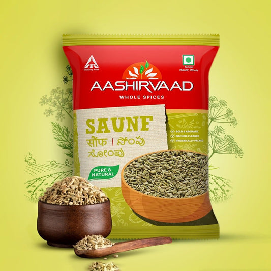 Aashirvaad Pure Whole Saunf Seeds : 100 g