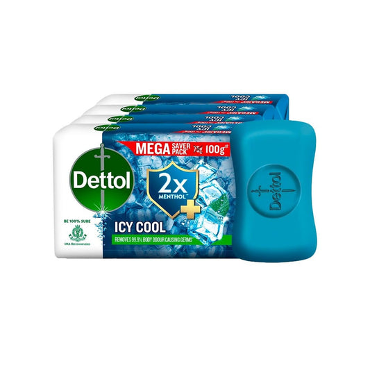 Dettol Icy Cool Soap : 4 x 100 g