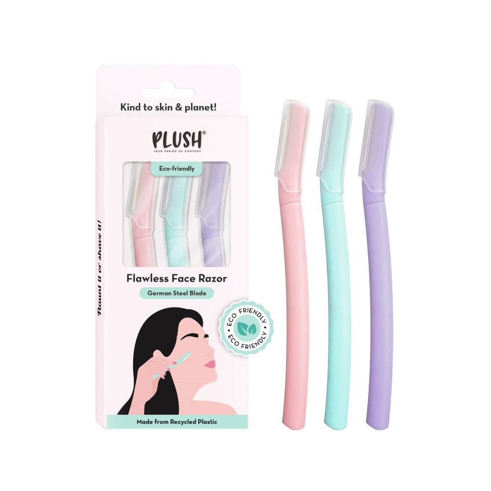 Plush Flawless Face Razor : 1 pack (3 pieces)