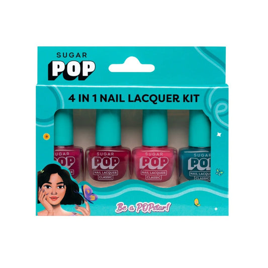 SUGAR POP 4-in-1 Nail Paint Kit (03 Radiant Rainbow) : 1 set