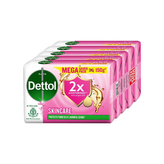 Dettol Skincare Moisturizing Beauty Bathing Bar With Argan Oil : 5 x 150 g