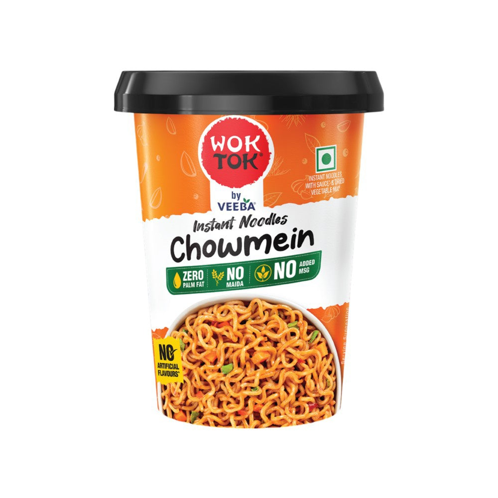 Wok Tok by Veeba Chowmein Instant Cup Noodles : 92.5 g
