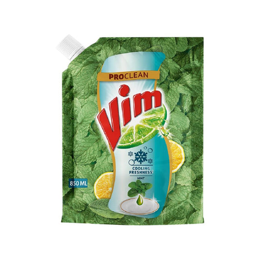 Vim Pro-Clean Anti-Smell Dishwash Gel (Mint) : 850 ml