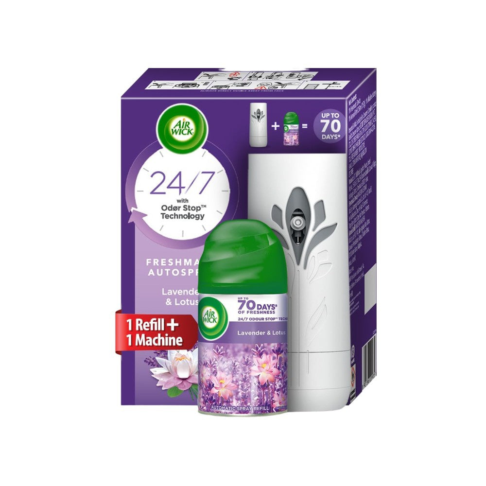 Airwick Freshmatic Autospray Air Freshener Kit (Lavender & Lotus) : 1 pack