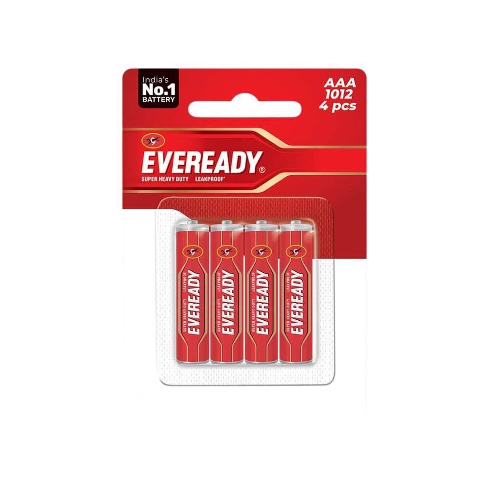 Eveready AAA Carbon Zinc Battery : 4 units