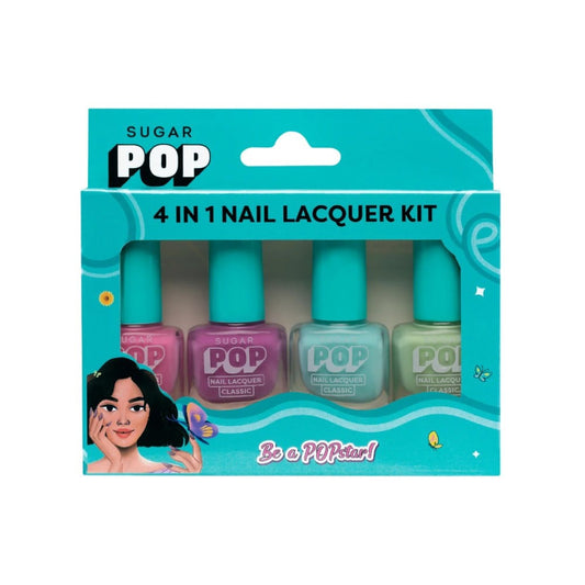 SUGAR POP 4-in-1 Nail Paint Kit (04 Pastel Paradise) : 1 set