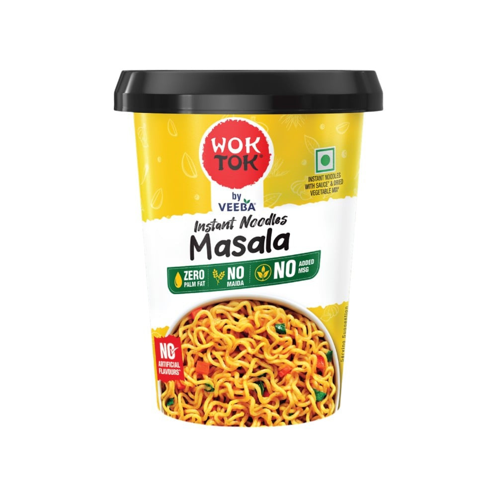 Wok Tok by Veeba Masala Instant Cup Noodles : 92.5 g