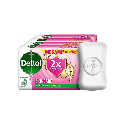 Dettol Skincare Moisturizing Soap (4 x 150 g) : 4 x 150 g