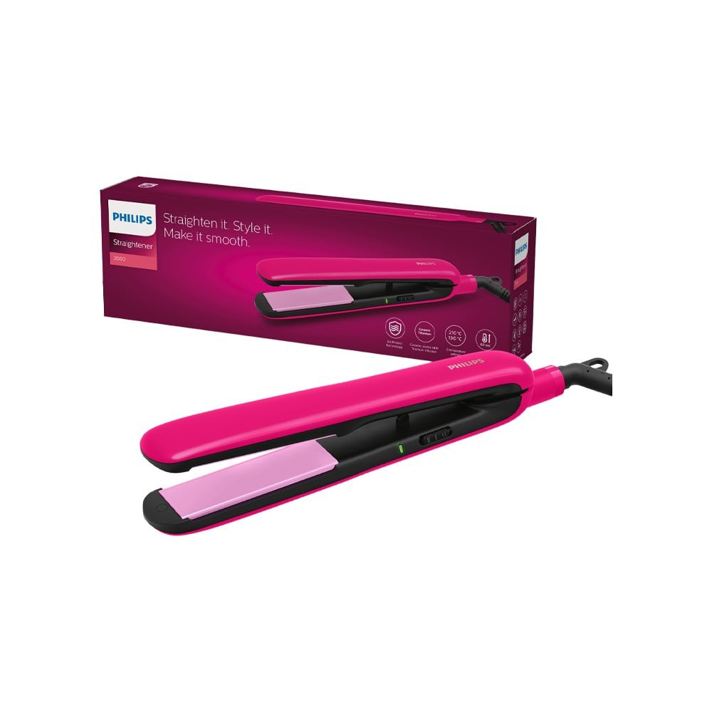 Philips BHS332/00 Titanium Hair Straightener (Ceramic Titanium Plate) (Pink, 50W) : 1 unit