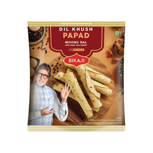 Bikaji Dil Khush Moong and Urad Dal Papad : 400 g