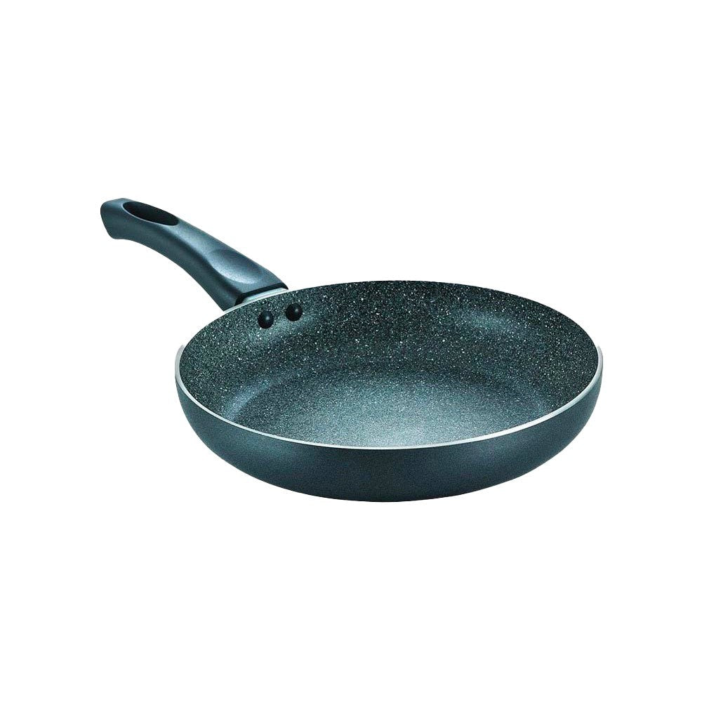 Prestige Omega Deluxe 36305 Omega Deluxe Granite Non-stick Round Base Fry Pan 24 cm, 1.7 L (Aluminium, 1.7 ltrs, Grey & Black) : 1 unit