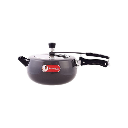 Wonderchef Taurus Hard Anodized Pressure Cooker (Aluminium, 3 ltrs, Black) : 1 unit