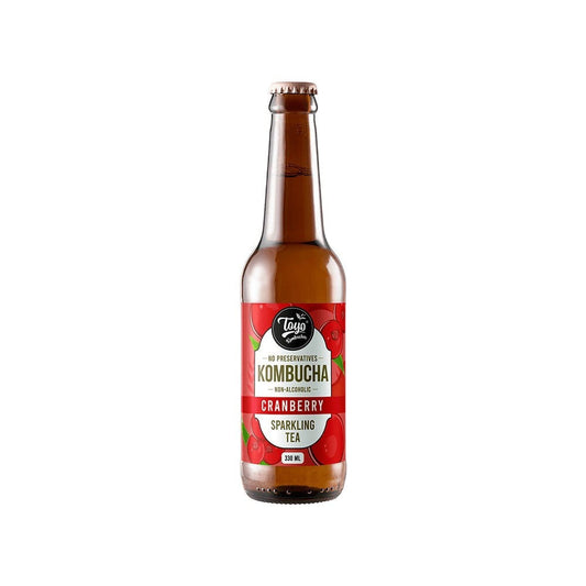 Toyo Kombucha Non-Alcoholic Sparkling Tea (Cranberry) : 330 ml