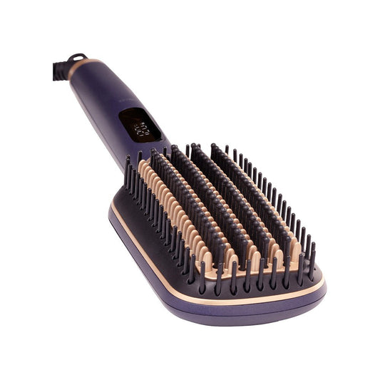Vega LitStyle L1 Hair Brush Straightener, VHSB-06 (Blue & Gold, 65W) : 1 unit