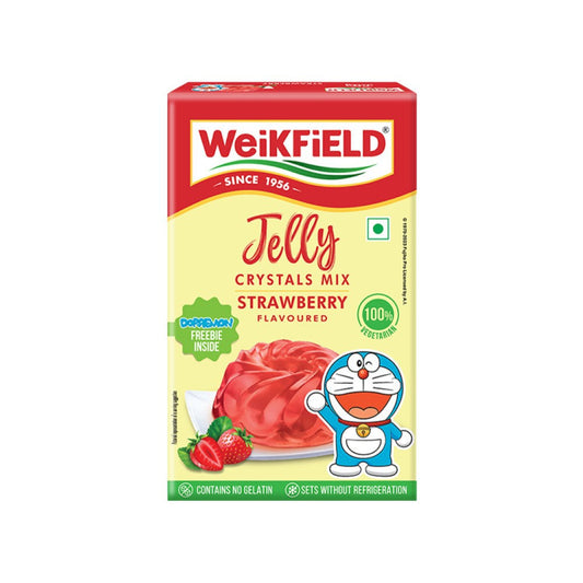 Weikfield Strawberry Crystals Jelly Mix : 90 g