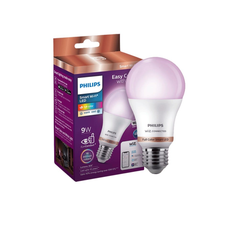 Philips Lighting Wiz Wi-Fi Enabled 9W Smart Bulb (White) : 1 piece