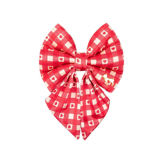 HUFT Sweet Hearts Festive Dog Bowtie (Red) : 1 piece
