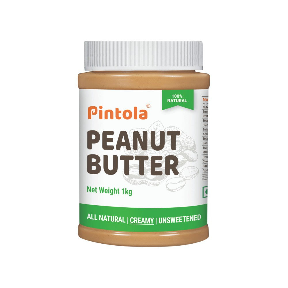 Pintola All Natural Creamy Peanut Butter (Unsweetened) : 1 kg