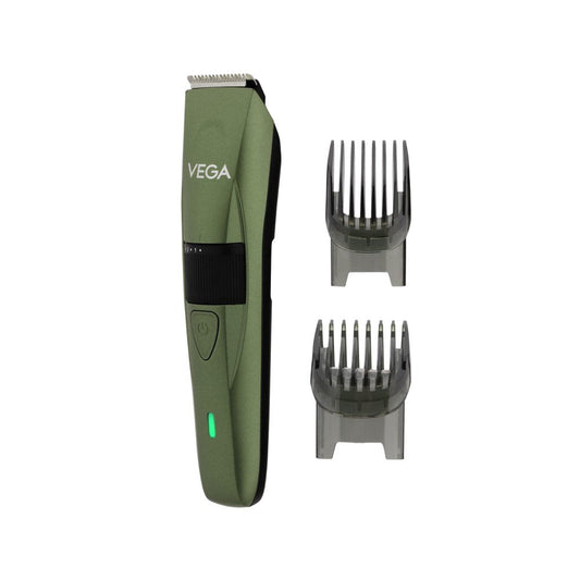 Vega P1 Battery Powered Beard Trimmer (160 mins Runtime, VHTH-25) (Green) : 1 unit