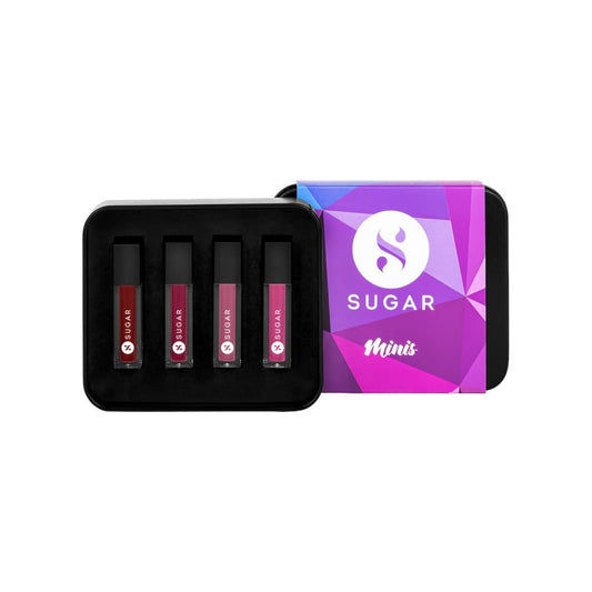 SUGAR Cosmetics Smudge Me Not Mini Liquid Lipstick Kit (Nude) : 1 pack (4 pieces)