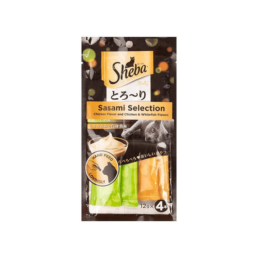 Sheba Melty Creamy Cat Treat (Sasami Selection Chicken & Whitefish Flavors) : 48 g