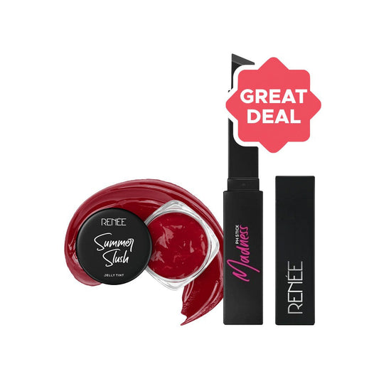 Renee Madness PH Stick + Summer Slush Jelly Lip Tint (Juicy Strawberry) Combo : 3 g + 13 g