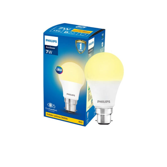 Philips Ace Saver 7W LED Bulb (Golden Yellow) : 1 unit