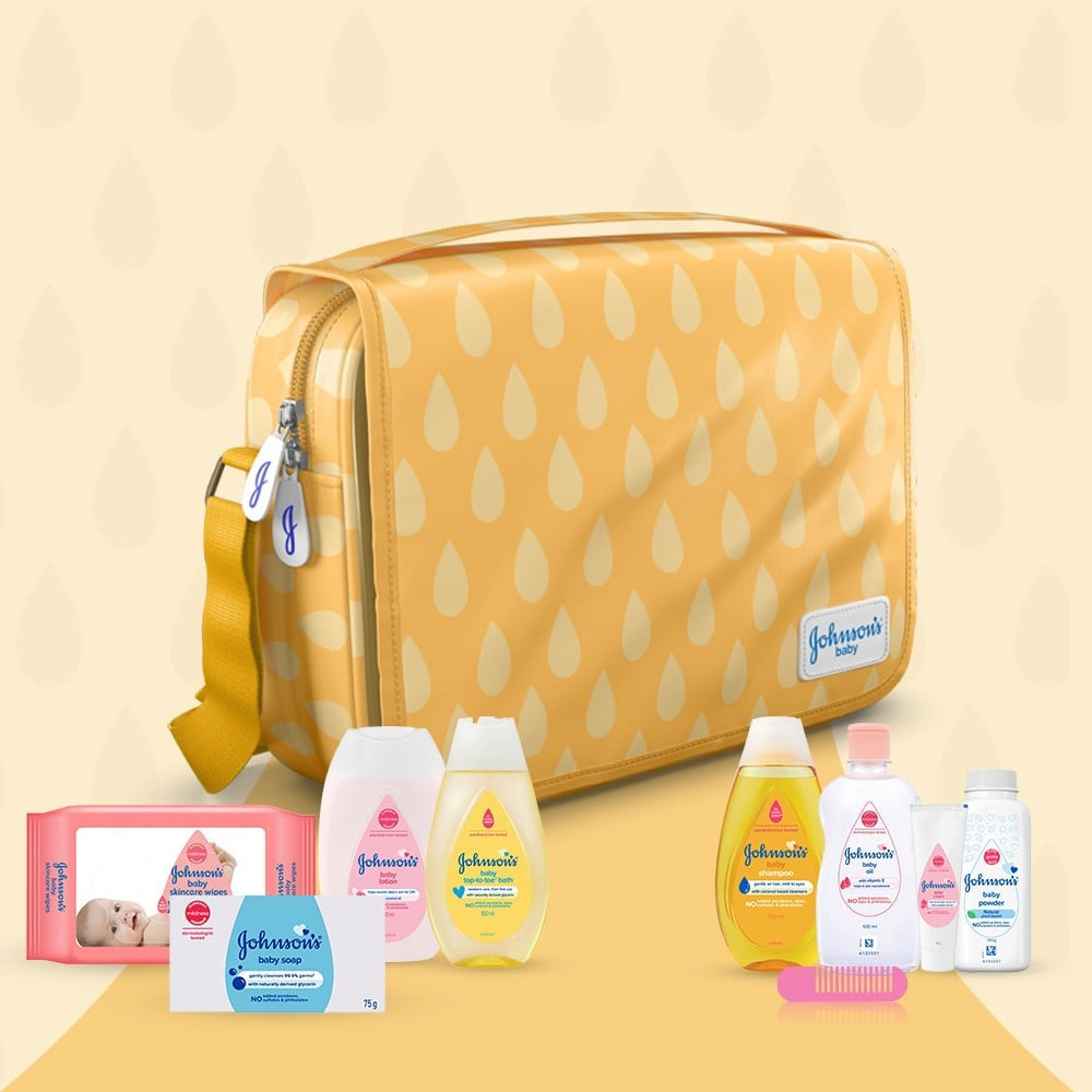 Johnson's Bath & Skin Care Baby Gift Set : 1 pack (10 pieces)