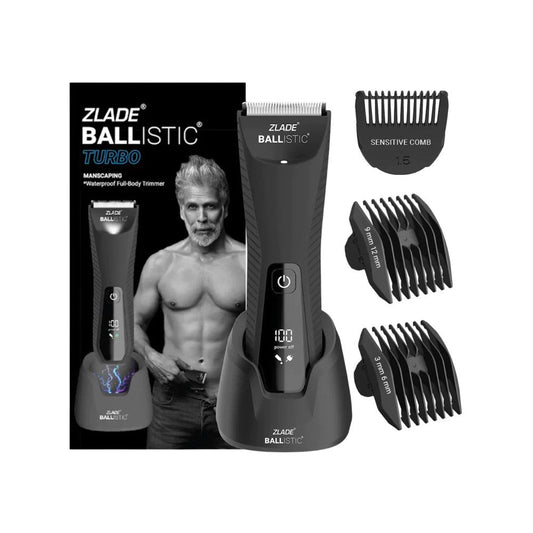 Zlade Ballistic Turbo 3.0 Manscaping Male Body Trimmer (Black, 5W) : 1 unit
