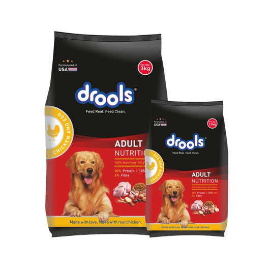 Drools Chicken & Egg Adult Dry Food - Free 1.2 kg : 3 kg + 1.2 kg