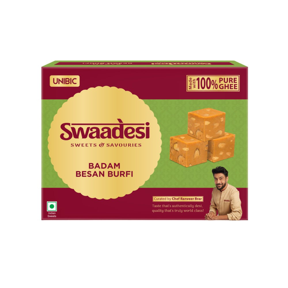 Desi Ghee Badam Besan Burfi by Unibic : 200 g