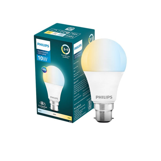 Philips Lighting SceneSwitch 10W LED Bulb (3 Colors in 1 LED Bulb, Tunable White) (White) : 1 unit
