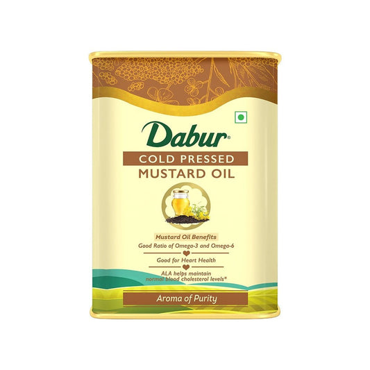 Dabur Cold Pressed Mustard Oil : 3 ltr