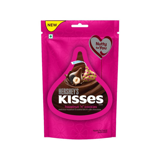 Hershey's Kisses Hazelnut n Cookies Flavoured Chocolate Bar : 100.8 g