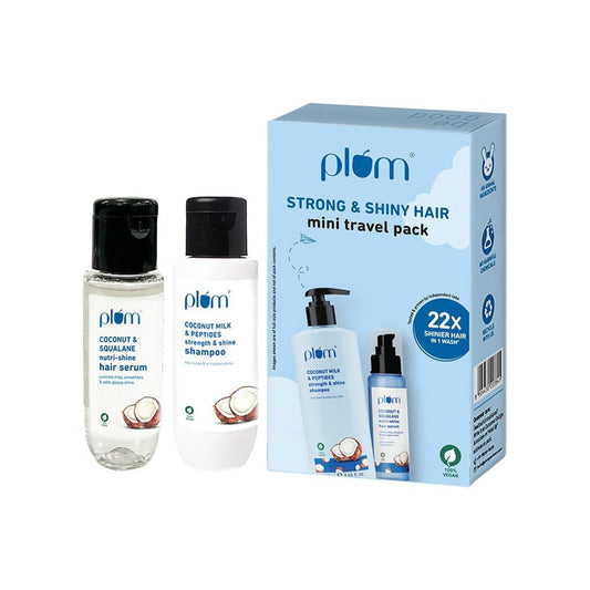 Plum Coconut Soft & Shiny Hair Duo Travel Kit : 1 pack (2 pieces)