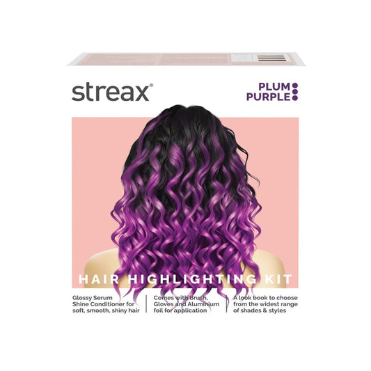 Streax Highlighting Hair Colour Kit (Plum Purple) : 1 pack