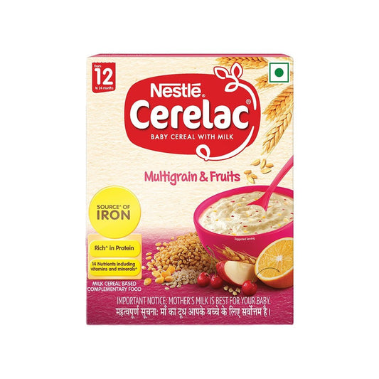 Nestle Cerelac with Milk Multigrain & Fruits Baby Cereal (From 12 to 24 Months) : 300 g