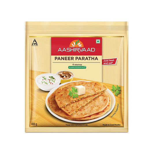 Aashirvaad Paneer Paratha (Heat & Eat) : 400 g (4 pieces)