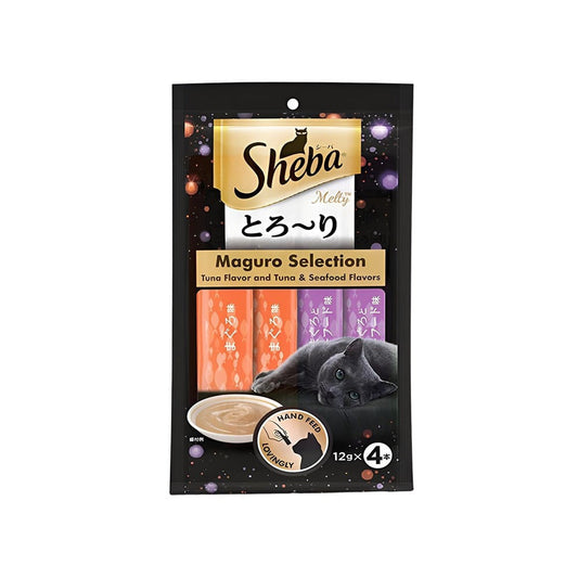 Sheba Melty Creamy Cat Treat (Maguro Selection Tuna & Seafood Flavors) : 48 g