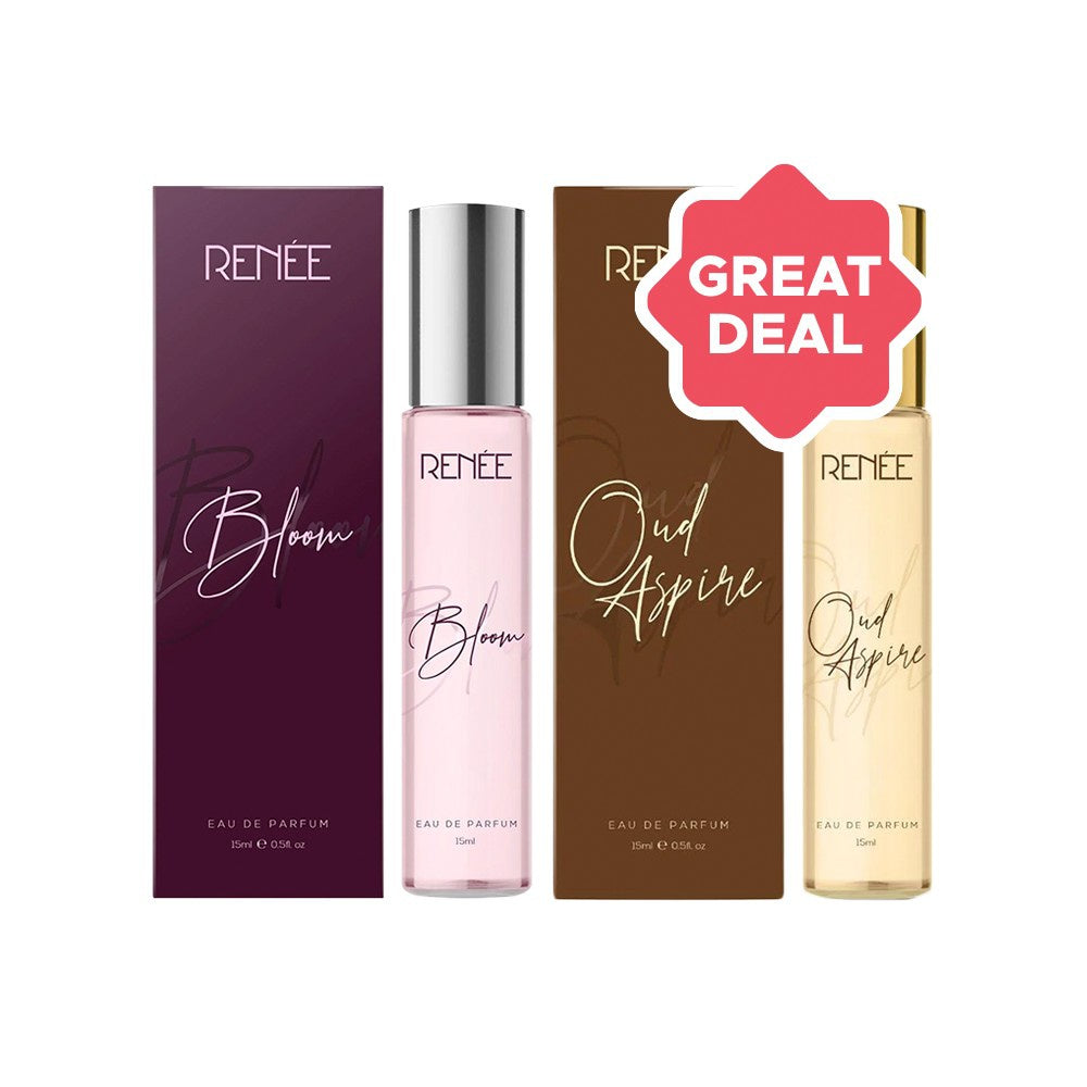 Renee Eau de Parfum (Bloom) + Eau de Parfum (Oud Aspire) Combo : 15 ml + 15 ml