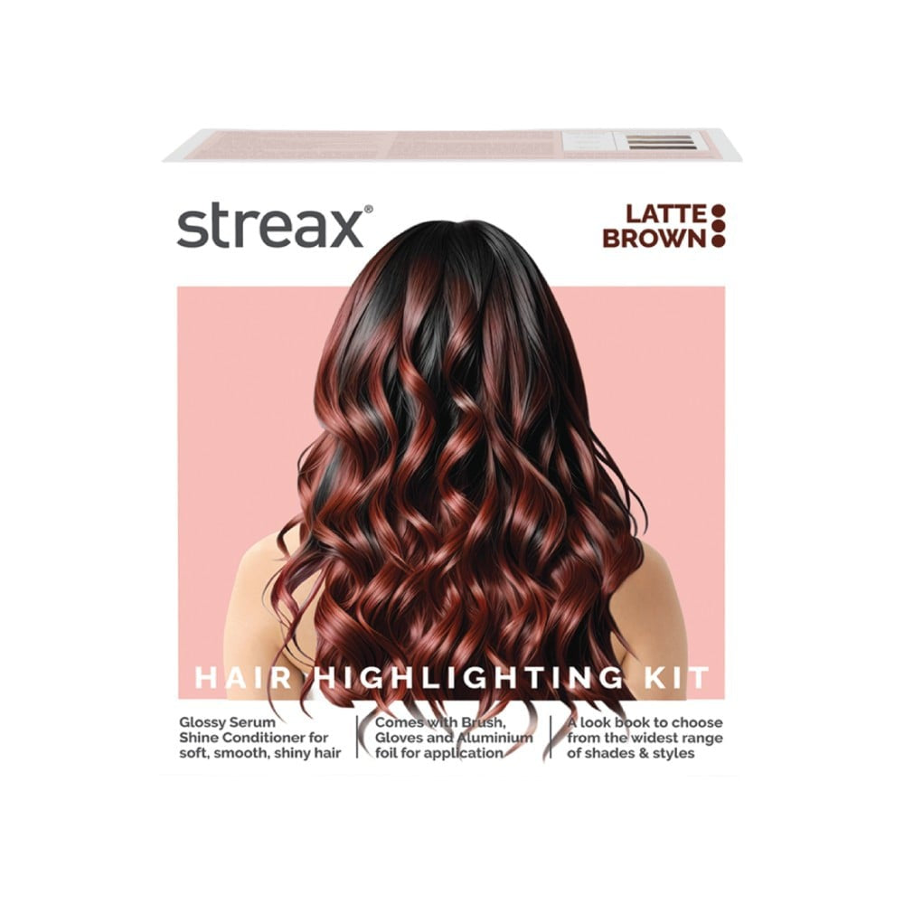 Streax Highlighting Hair Colour Kit (Latte Brown) : 1 pack